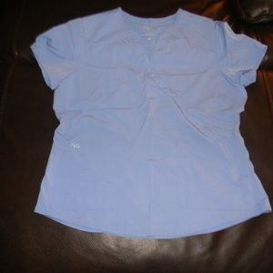 NRG Size XL Ceil Blue Scrub top